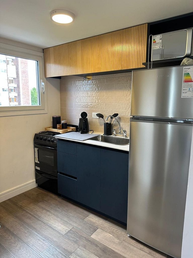 Pensado para tu descanso, monoambiente luminoso