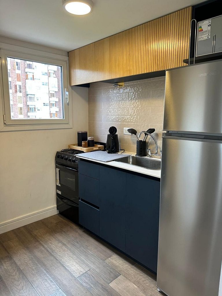 Pensado para tu descanso, monoambiente luminoso