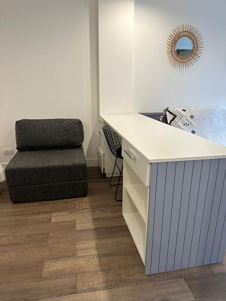 Pensado para tu descanso, monoambiente luminoso